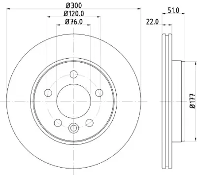 Disco de freno HELLA 8DD 355 125-571 HELLA 8DD 355 125-571 Últimas Unidades